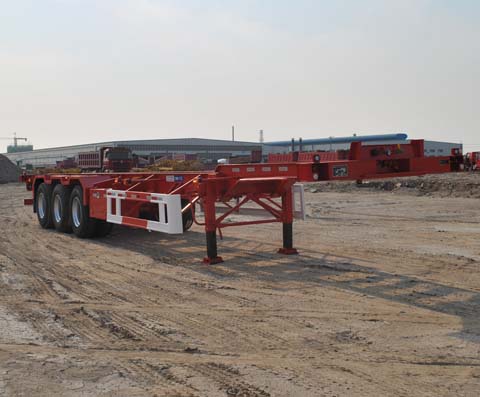 中集牌12.5米35.1吨3轴集装箱运输半挂车(ZJV9402TJZYK)