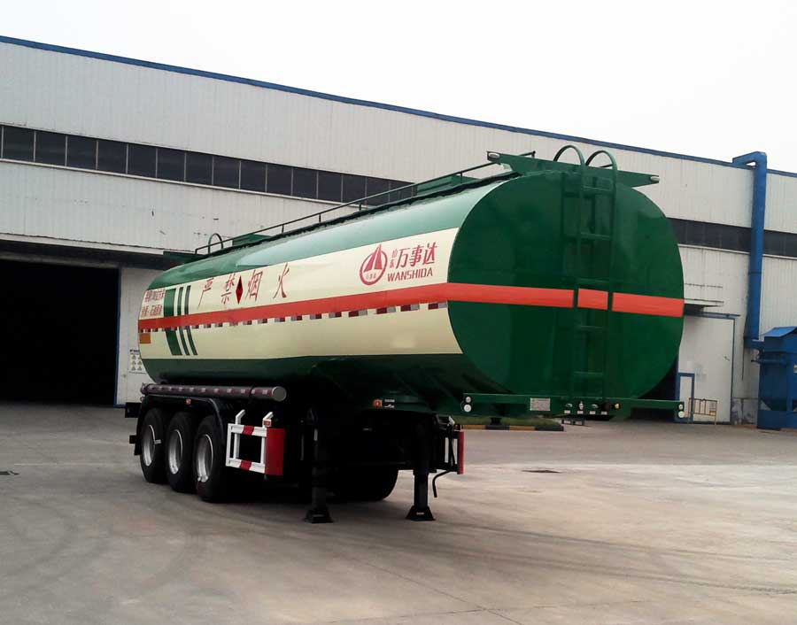 万事达牌10.3米31.5吨3轴易燃液体罐式运输半挂车(SDW9406GRYA)