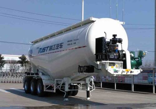 瑞江牌9.5米32.9吨3轴中密度粉粒物料运输半挂车(WL9403GFLE)