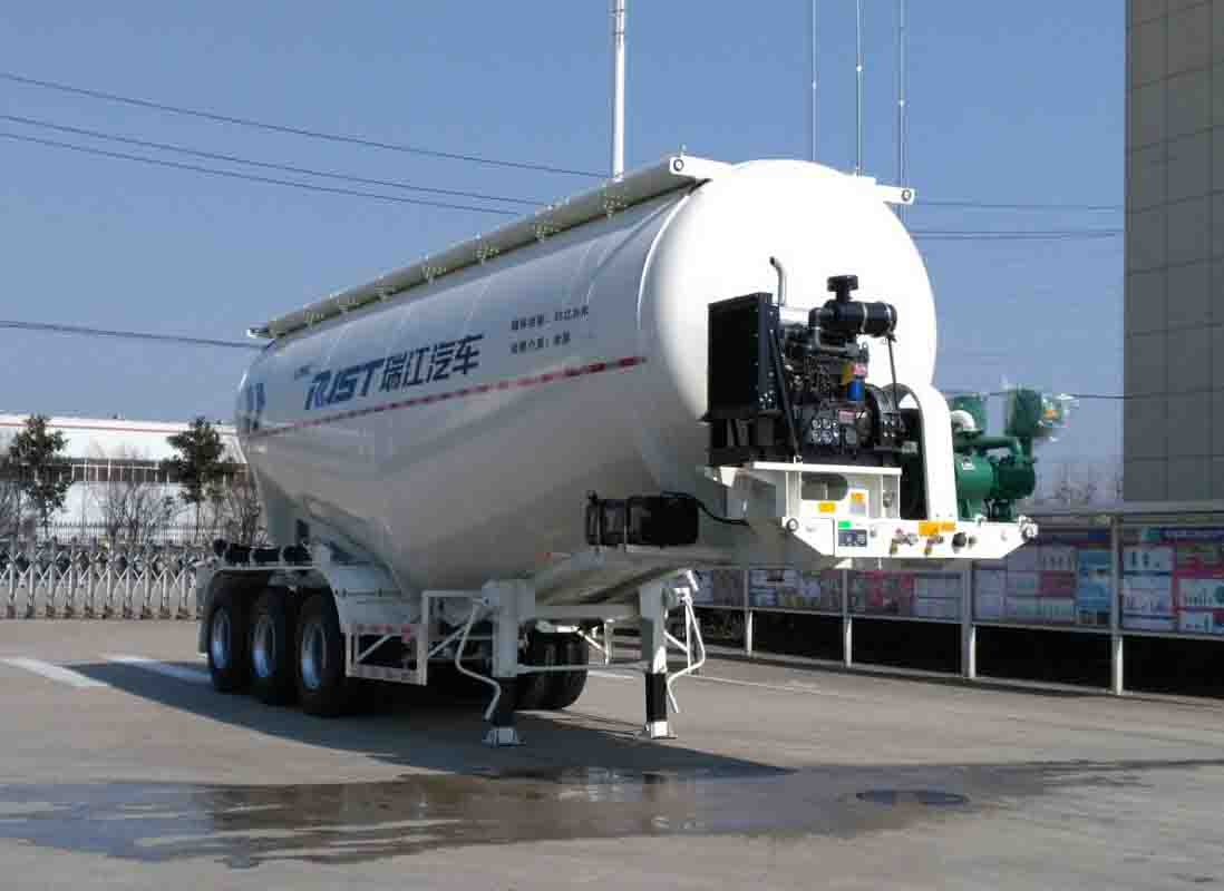 瑞江牌9.7米32.7吨3轴中密度粉粒物料运输半挂车(WL9404GFLE)