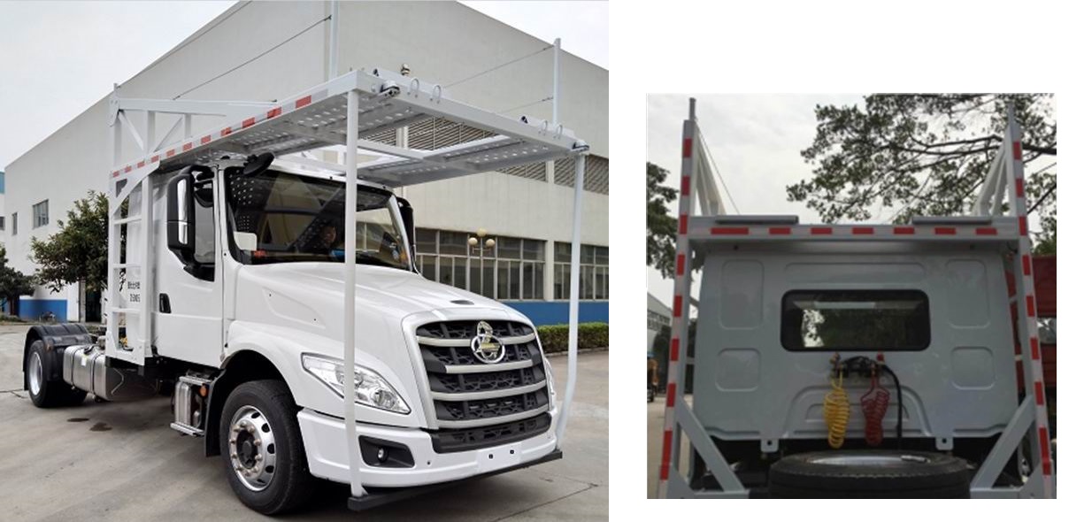 乘龍牌LZ5180TBQT5AB車輛運(yùn)輸半掛牽引車公告圖片