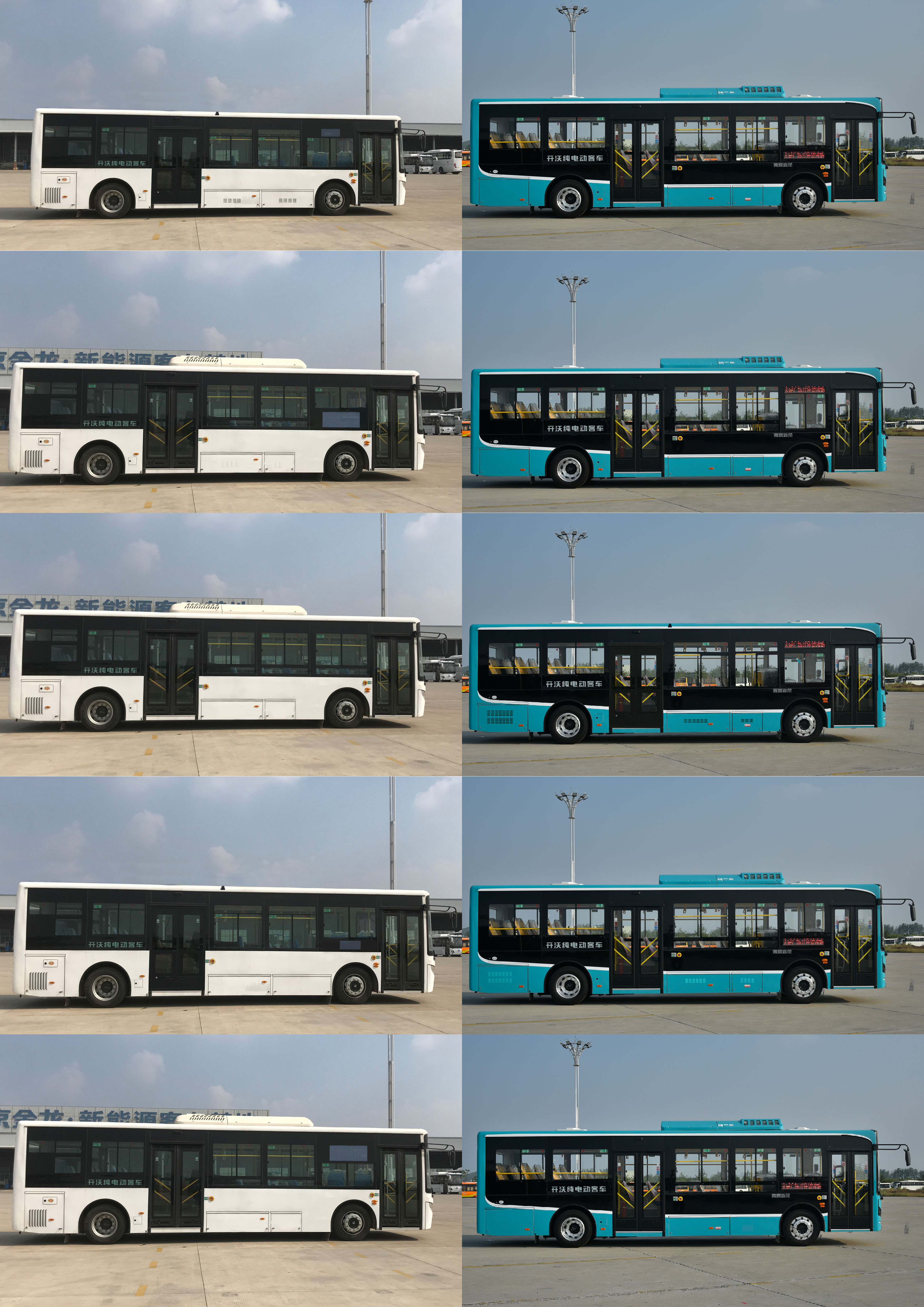 开沃牌NJL6100EVG2纯电动城市客车公告图片