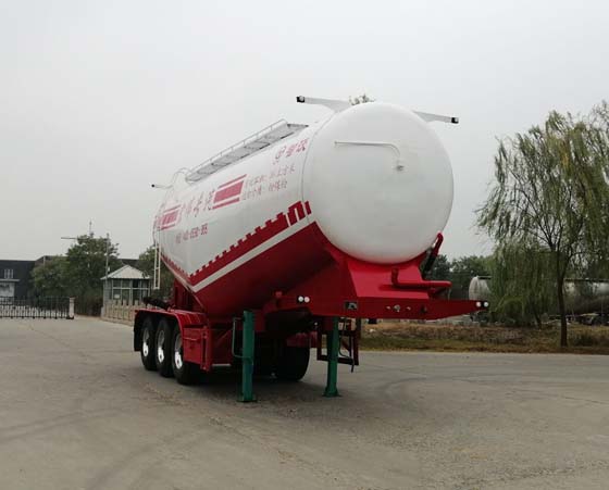 智沃牌8.7米34.2吨3轴中密度粉粒物料运输半挂车(LHW9403GFL)