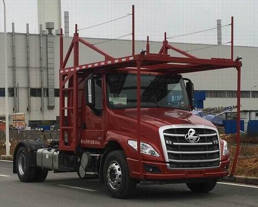 乘龍牌LZ5180TBQT5AC4車輛運輸半掛牽引車公告圖片