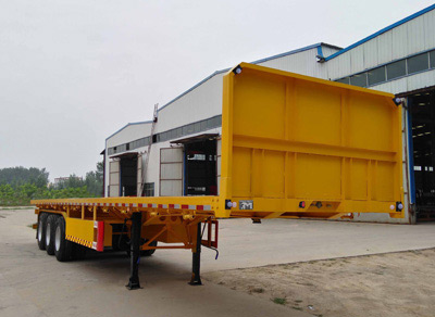 燕山玉龙牌13米34.2吨3轴平板运输半挂车(CDZ9400TPB)