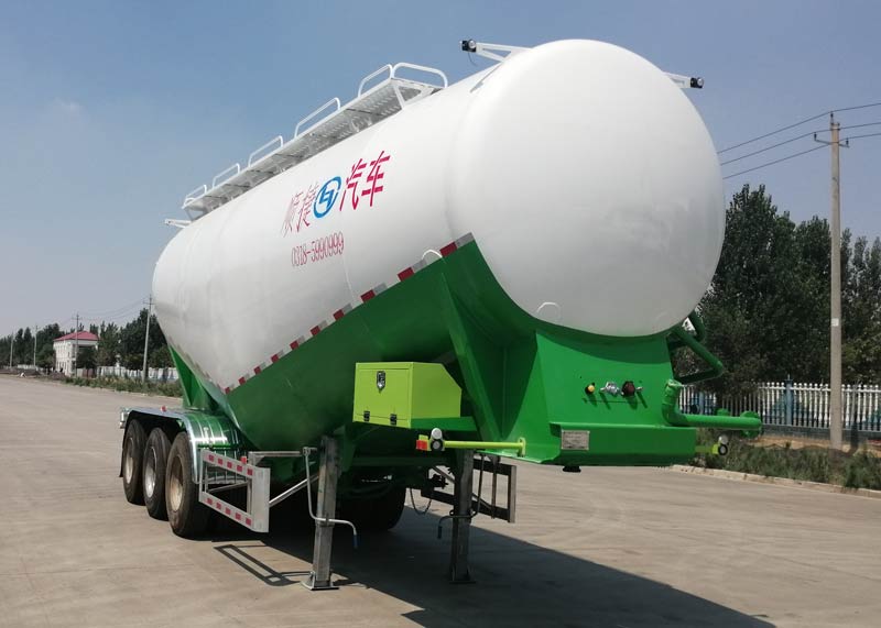 川腾牌9.9米32.6吨3轴中密度粉粒物料运输半挂车(HBS9401GFL)