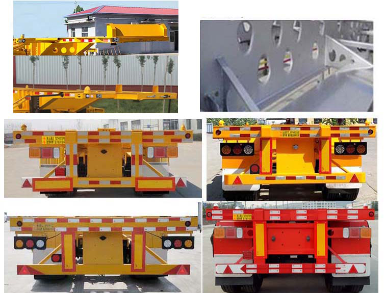 齐鲁中亚牌DEZ9402TJZ集装箱运输半挂车公告图片