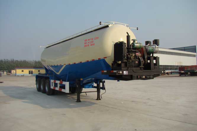 斯纳德汽车牌9.9米33.2吨3轴中密度粉粒物料运输半挂车(SND9400GFL)
