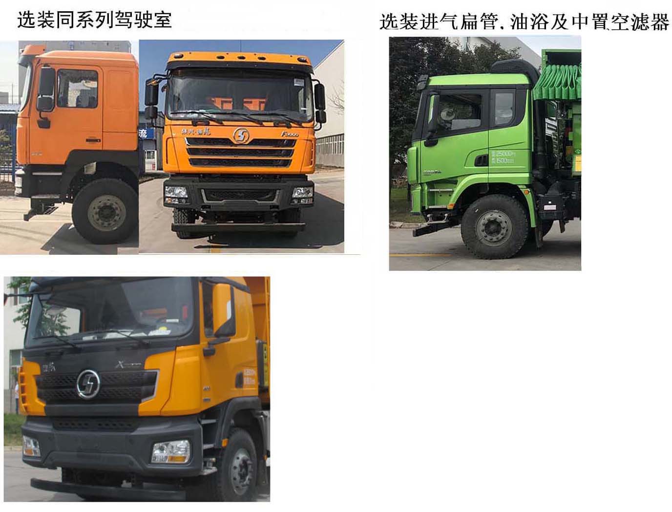 陜汽牌SX5259ZLJ5D434自卸式垃圾車公告圖片