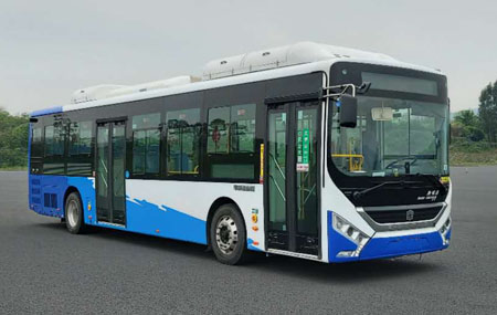 中通牌LCK6120EVG3D11纯电动低入口城市客车图片