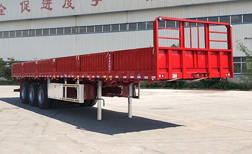 齐鲁中亚牌13米34吨3轴栏板半挂车(DEZ9404)