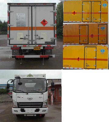 春星牌ZZT5045XRQ-5易燃?xì)怏w廂式運輸車公告圖片