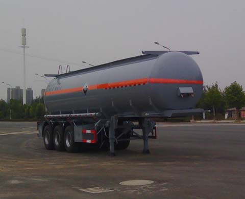 大力牌10.8米32吨3轴腐蚀性物品罐式运输半挂车(DLQ9402GFW)