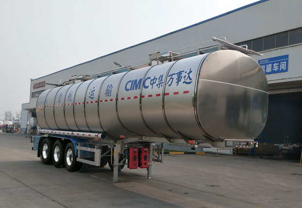 万事达牌10.8米31.5吨3轴液态食品运输半挂车(SDW9400GYS)