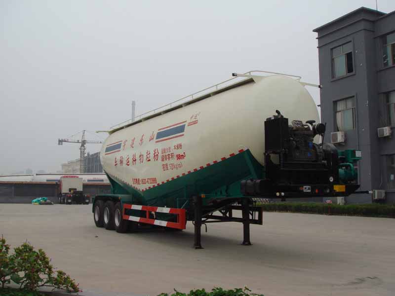 中运牌12.3米30吨3轴低密度粉粒物料运输半挂车(YFZ9405GFLZY)