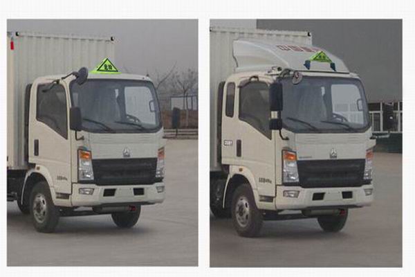 豪沃牌ZZ5087XRQF331CE183易燃?xì)怏w廂式運(yùn)輸車公告圖片