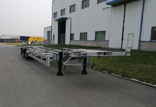 丛林牌14米31.6吨2轴铝合金集装箱运输半挂车(LCL9350TJZ)