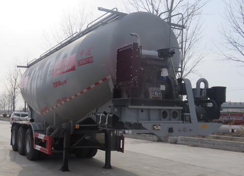 中运牌9.6米32.4吨3轴中密度粉粒物料运输半挂车(YFZ9409GFLZY)