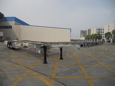 晟通牌14米32.3吨2轴铝合金集装箱运输半挂车(CSH9353TJZ)