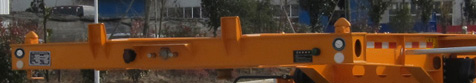 衡畅牌XJN9400TWY危险品罐箱骨架运输半挂车公告图片