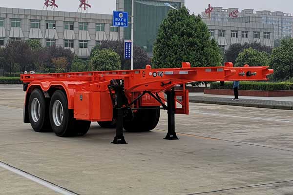 大运牌7.9米30.5吨2轴集装箱运输半挂车(CGC9350TJZ)