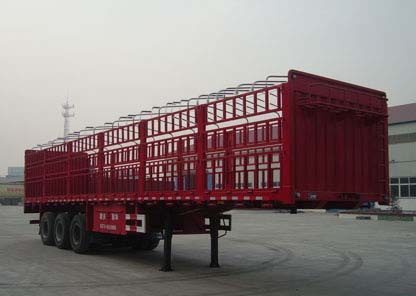 骏强牌13米34吨3轴畜禽运输半挂车(JQ9400CCQ)