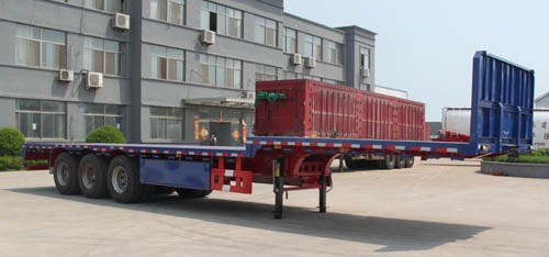 路飞牌13米32.5吨3轴平板运输半挂车(YFZ9401TPB)