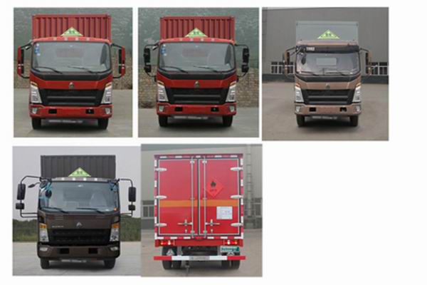 豪沃牌ZZ5107XRQG421CE1易燃?xì)怏w廂式運(yùn)輸車(chē)公告圖片