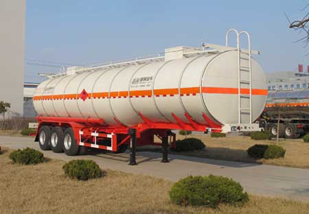 盛润牌13米30.5吨3轴易燃液体罐式运输半挂车(SKW9409GRYT)
