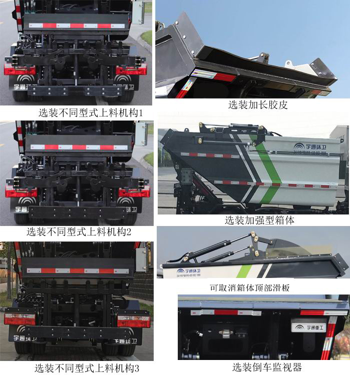 宇通牌YTZ5040ZZZ90D6自裝卸式垃圾車公告圖片