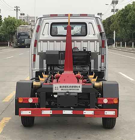 帝王环卫牌HDW5038ZXXE6车厢可卸式垃圾车公告图片