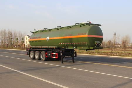 润知星牌11.2米30吨3轴腐蚀性物品罐式运输半挂车(SCS9404GFW)