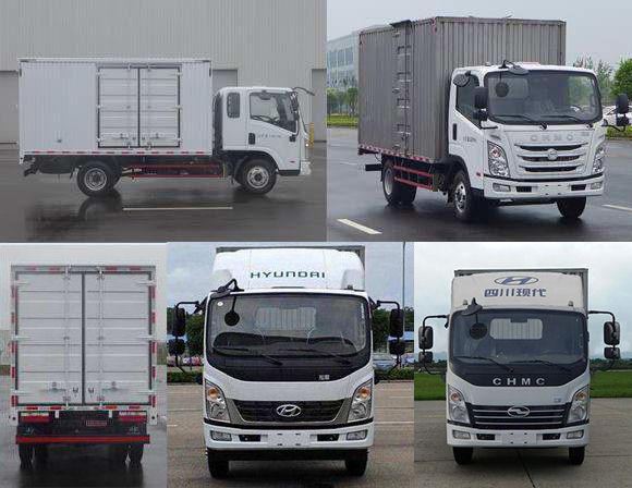 現(xiàn)代牌CHM5080XXYZDB33V廂式運(yùn)輸車公告圖片