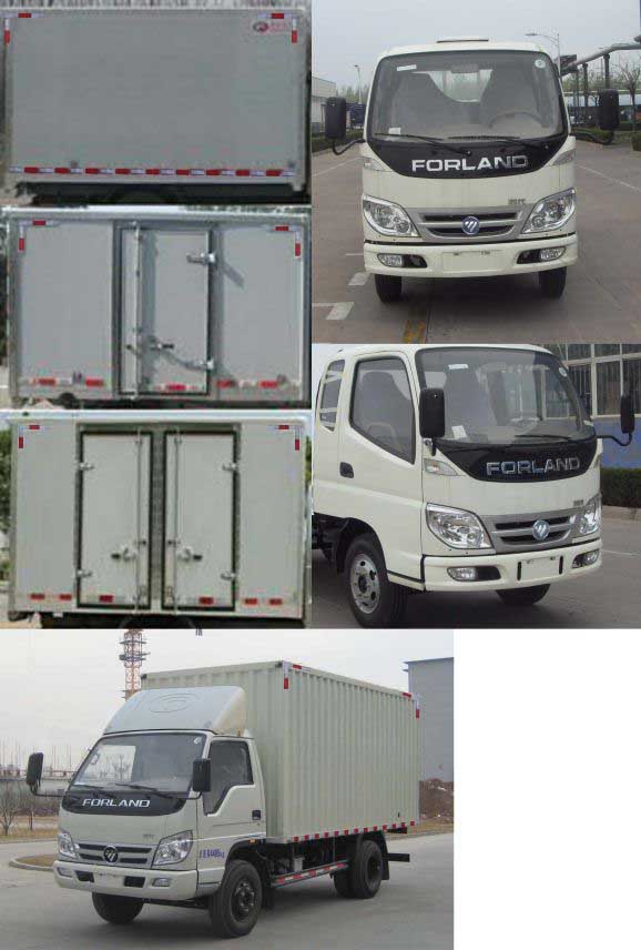 福田牌BJ5046XXY-FA厢式运输车公告图片