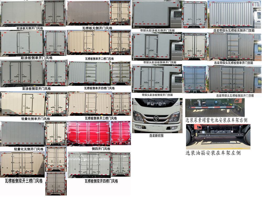 福田牌BJ5046XXY-FB廂式運(yùn)輸車公告圖片