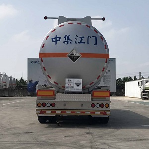 中集牌ZJV9401GFWJM腐蚀性物品罐式运输半挂车公告图片