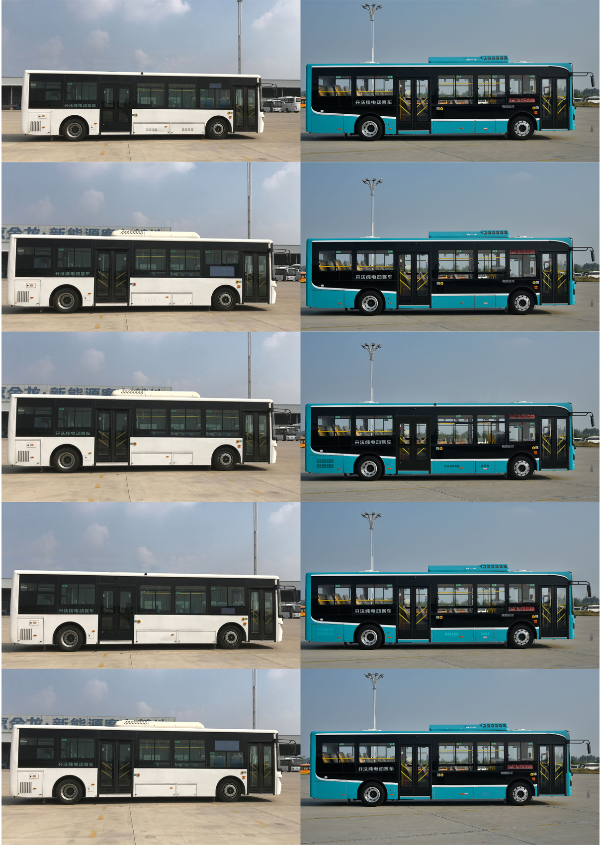 开沃牌NJL6100EV7纯电动城市客车公告图片