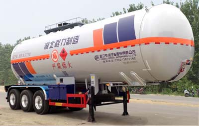 程力威牌12.3米29.6吨3轴液化气体运输半挂车(CLW9402GYQD)