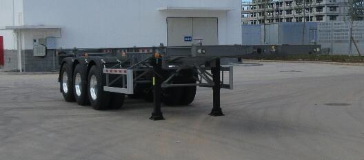 闽铝轻量化牌9.6米35吨3轴集装箱运输半挂车(FML9400TJZ303S1)