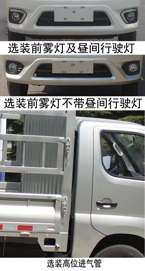 福田牌BJ5032CCY3JV5-03仓栅式运输车公告图片