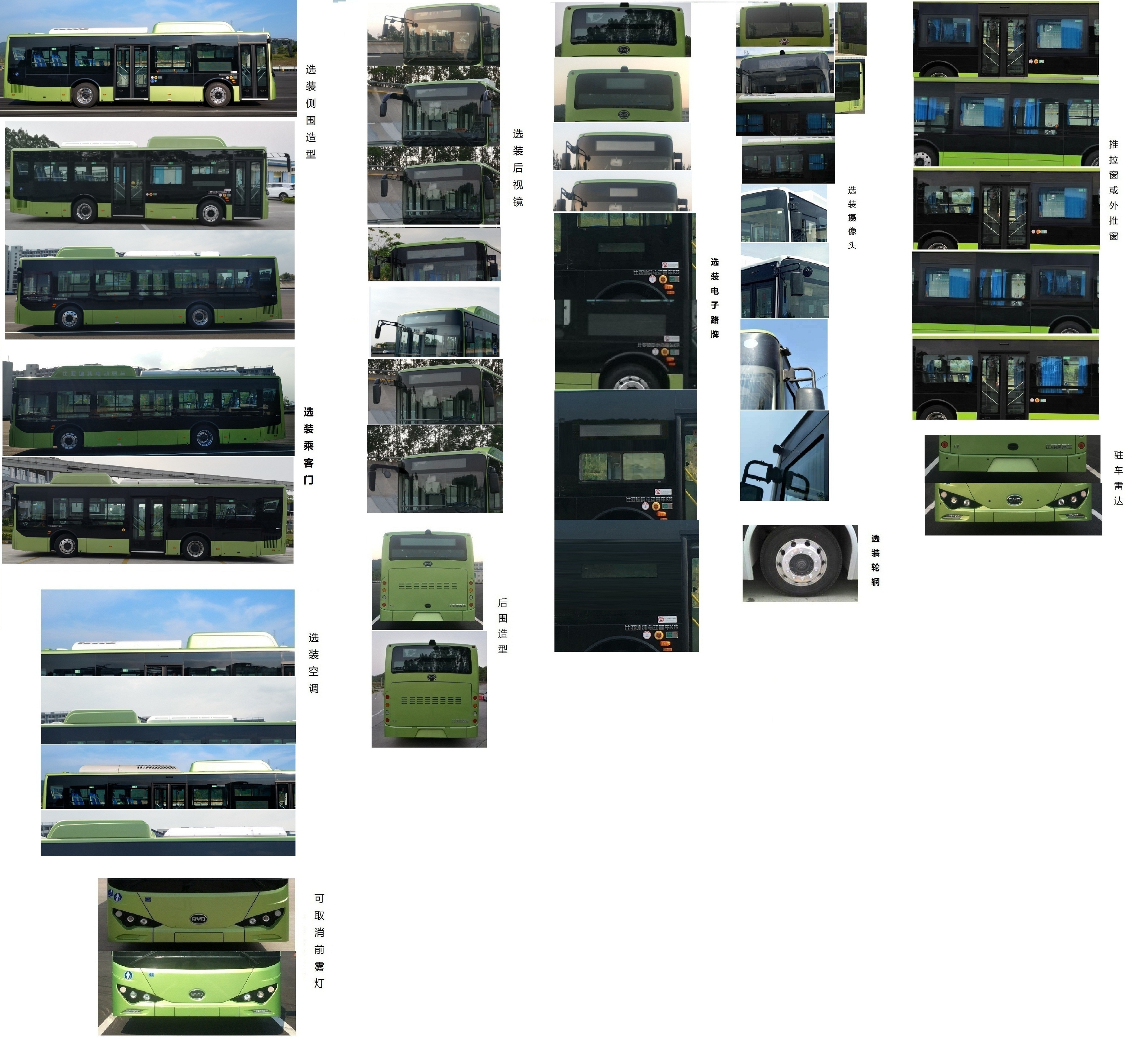 比亚迪牌BYD6101LGEV11纯电动低入口城市客车公告图片