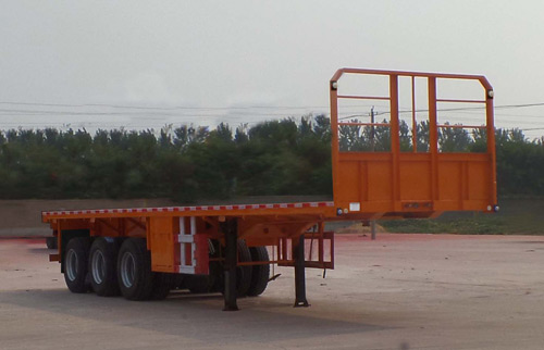 鲁襄牌9.6米35.2吨3轴平板运输半挂车(THC9402TPB)
