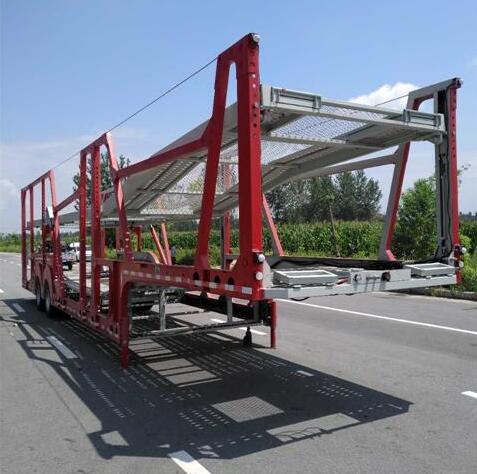 重特牌13.8米13.3吨2轴乘用车辆运输半挂车(QYZ9201TCC)