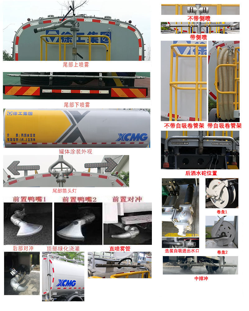 徐工牌DXA5161GPSD6綠化噴灑車公告圖片