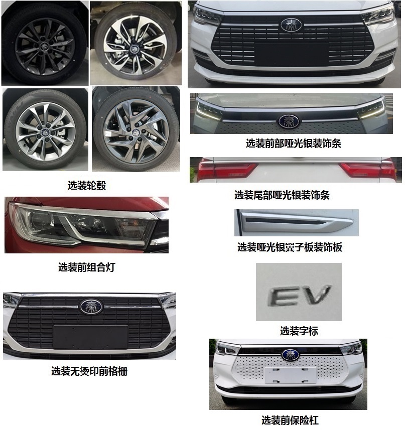 比亚迪牌BYD7005BEVA9纯电动轿车公告图片