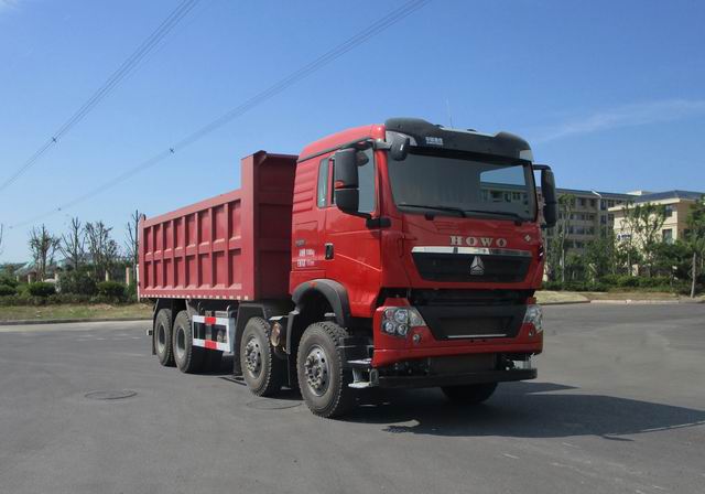 豪沃牌ZZ5317ZLJV356GF1L自卸式垃圾車(chē)公告圖片