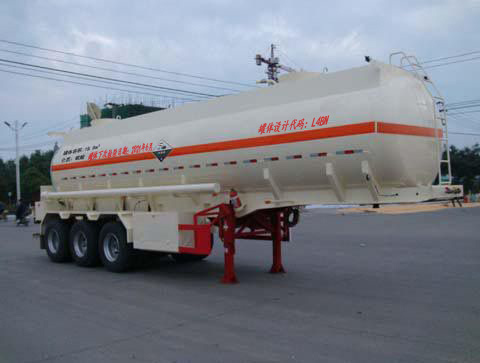 大力牌10米32.5吨3轴腐蚀性物品罐式运输半挂车(DLQ9401GFW)