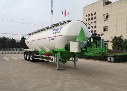 瑞江牌12.3米29.4吨3轴低密度粉粒物料运输半挂车(WL9401GFLD)