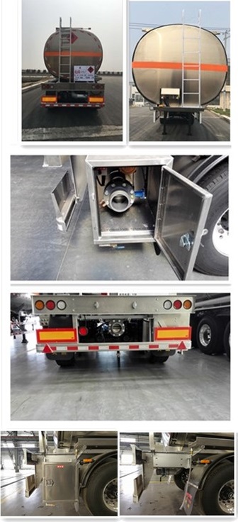 天明牌TM9401GRY铝合金易燃液体罐式运输半挂车公告图片