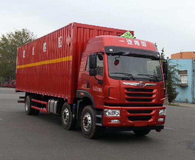 解放牌CA5252XRYP1K2L7T3E5A80易燃液體廂式運輸車公告圖片